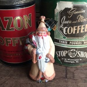 NWT Smithsonian Kurt Adler Hand Crafted Santa Christmas Tree Ornament